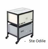 Cajonera con ruedas en hierro : Catálogo de Ste Odile Decoración Cajonera con ruedas en hierro : Catálogo de Ste Odile Decoración