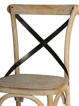 Silla cruceta madera clara y respaldo hierro: Catálogo de Ste Odile Decoración Silla cruceta madera clara y respaldo hierro: Catálogo de Ste Odile Decoración