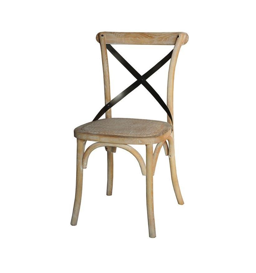 Silla cruceta madera clara y respaldo hierro: Catálogo de Ste Odile Decoración Silla cruceta madera clara y respaldo hierro: Catálogo de Ste Odile Decoración