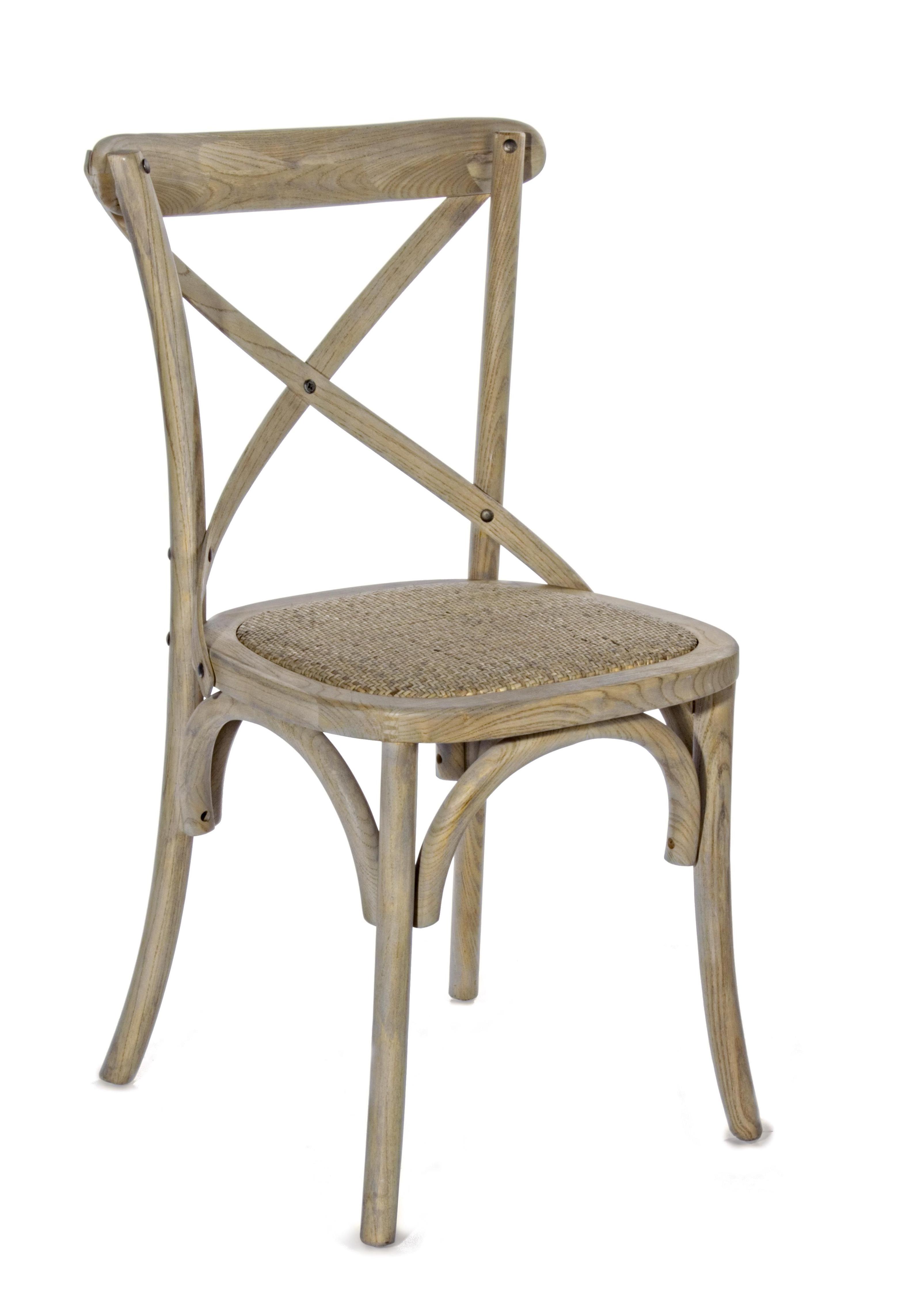 Silla Cruceta en madera de olmo y asiento rattan: de Ste Odile Decoración Silla Cruceta en madera de olmo y asiento rattan: de Ste Odile Decoración