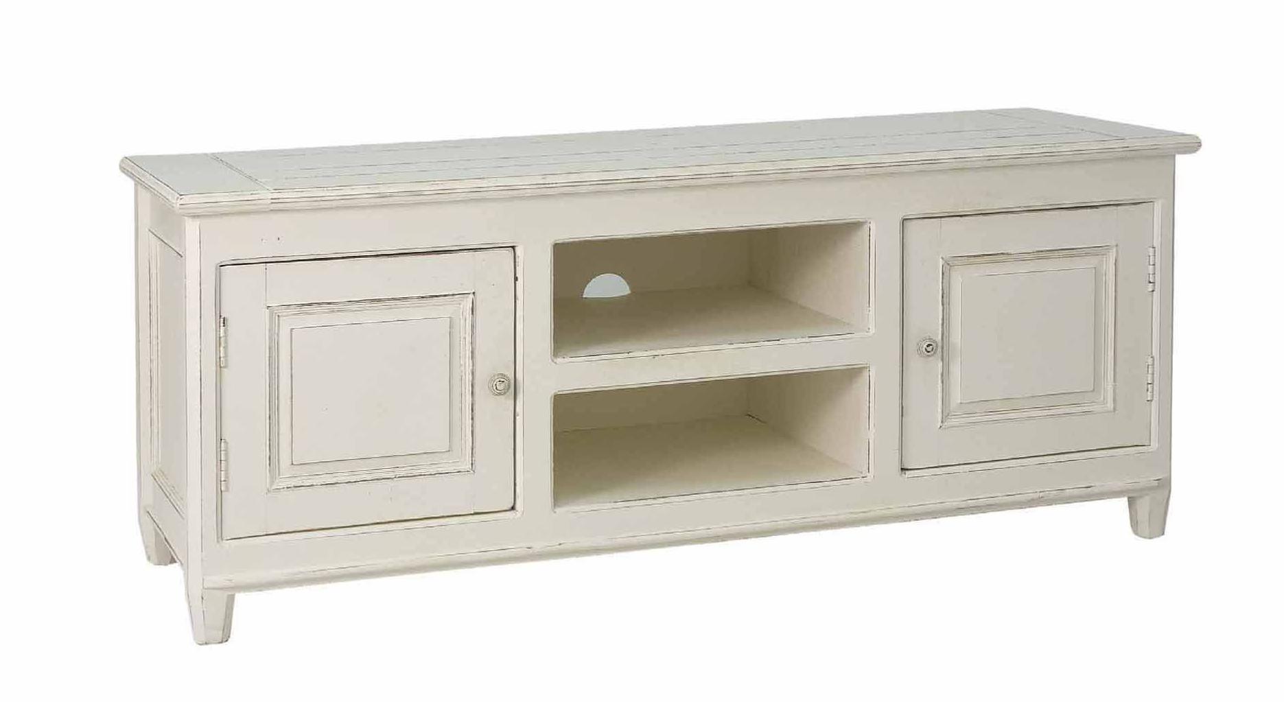 Mueble TV blanco envejecido: Catálogo de Ste Odile Decoración Mueble TV blanco envejecido: Catálogo de Ste Odile Decoración