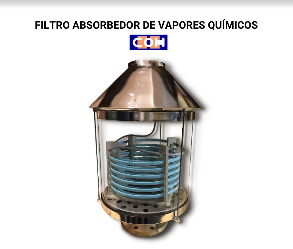 FILTRO ABSORBEDOR DE VAPORES QUÍMICOS. PETROLTECNA FILTRO ABSORBEDOR DE VAPORES QUÍMICOS. PETROLTECNA