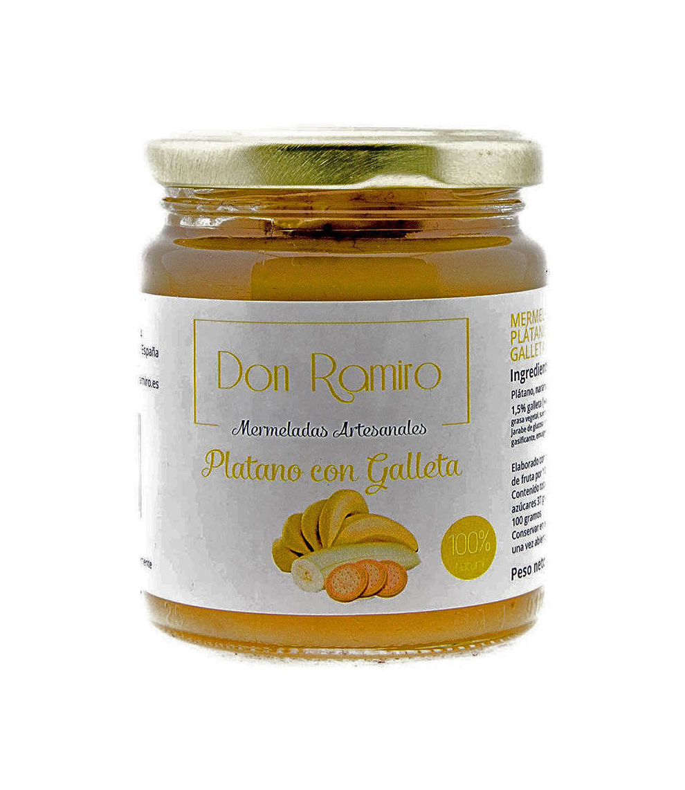 Exquisita mermelada de plátano con galletas. Sabores de infancia 100% artesanales. Exquisita mermelada de plátano con galletas. Sabores de infancia 100% artesanales.