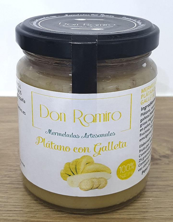 Mermelada de plátano con galletas Mermelada de plátano con galletas