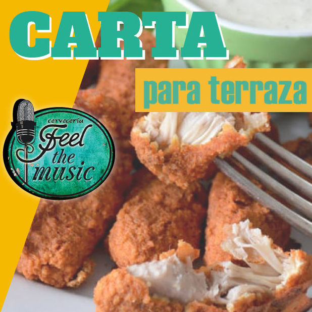 Carta para terraza y local: Carta de Cervecería Feel The Music Carta para terraza y local: Carta de Cervecería Feel The Music
