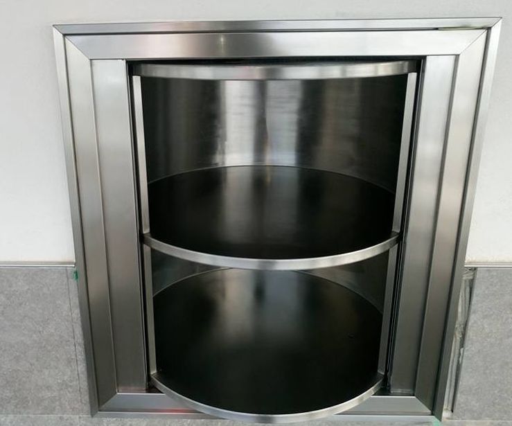 Torno pasaplatos de acero inoxidable fabricado a medida para restaurante Torno pasaplatos de acero inoxidable fabricado a medida para restaurante