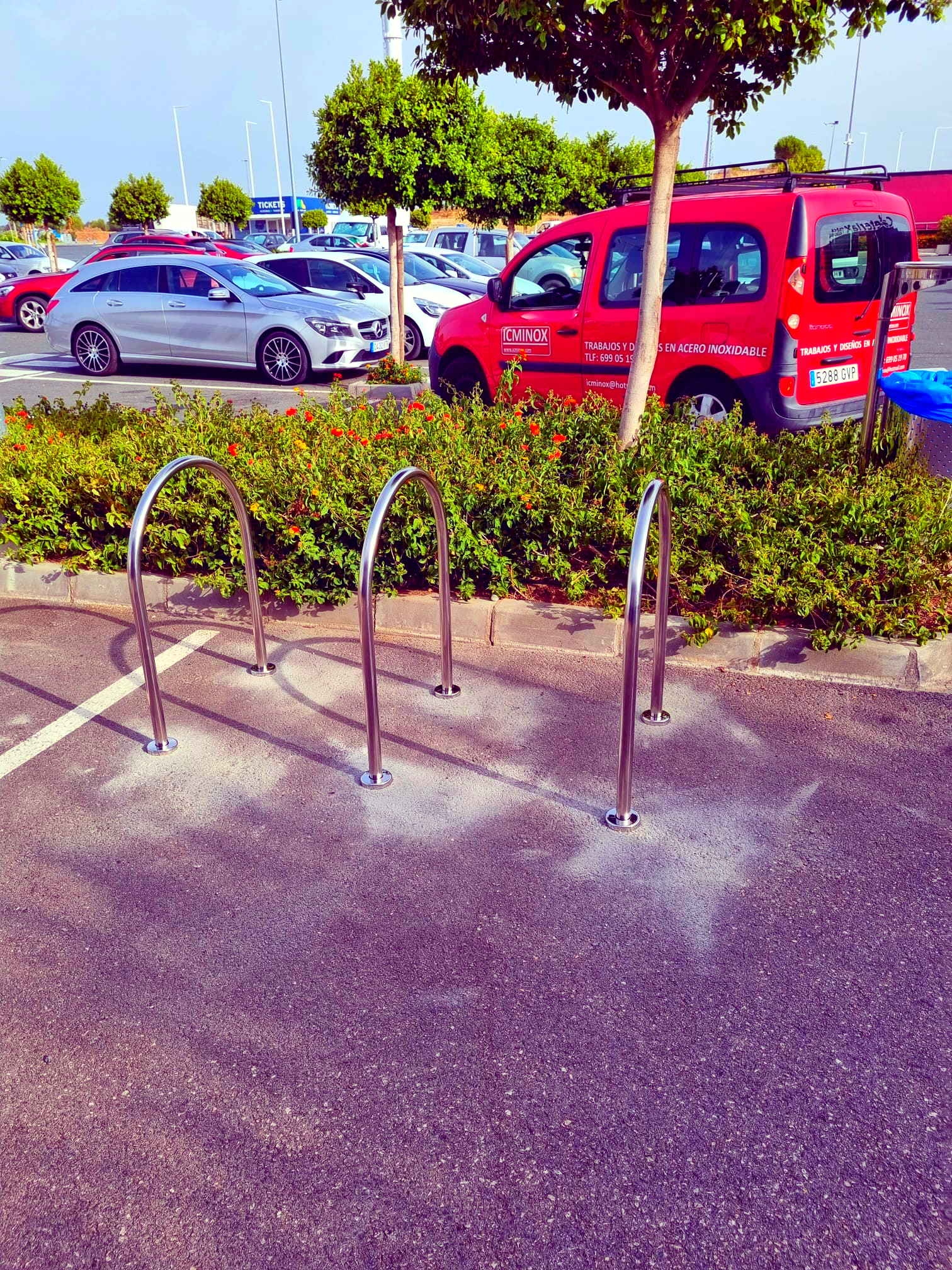 Soportes para bicicletas de acero inoxidable Soportes para bicicletas de acero inoxidable