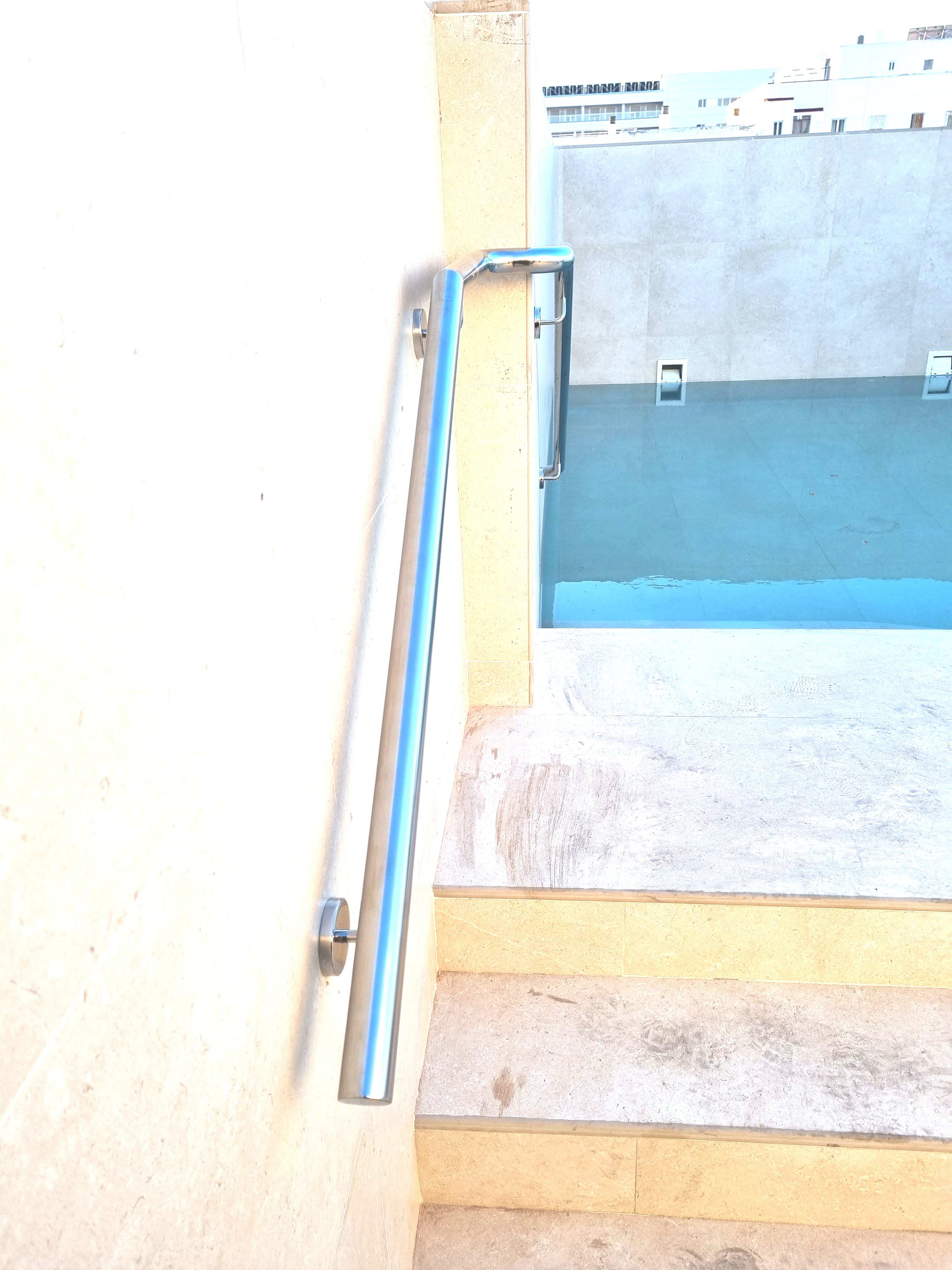 Pasamanos de acero inoxidable de acceso a piscina Pasamanos de acero inoxidable de acceso a piscina