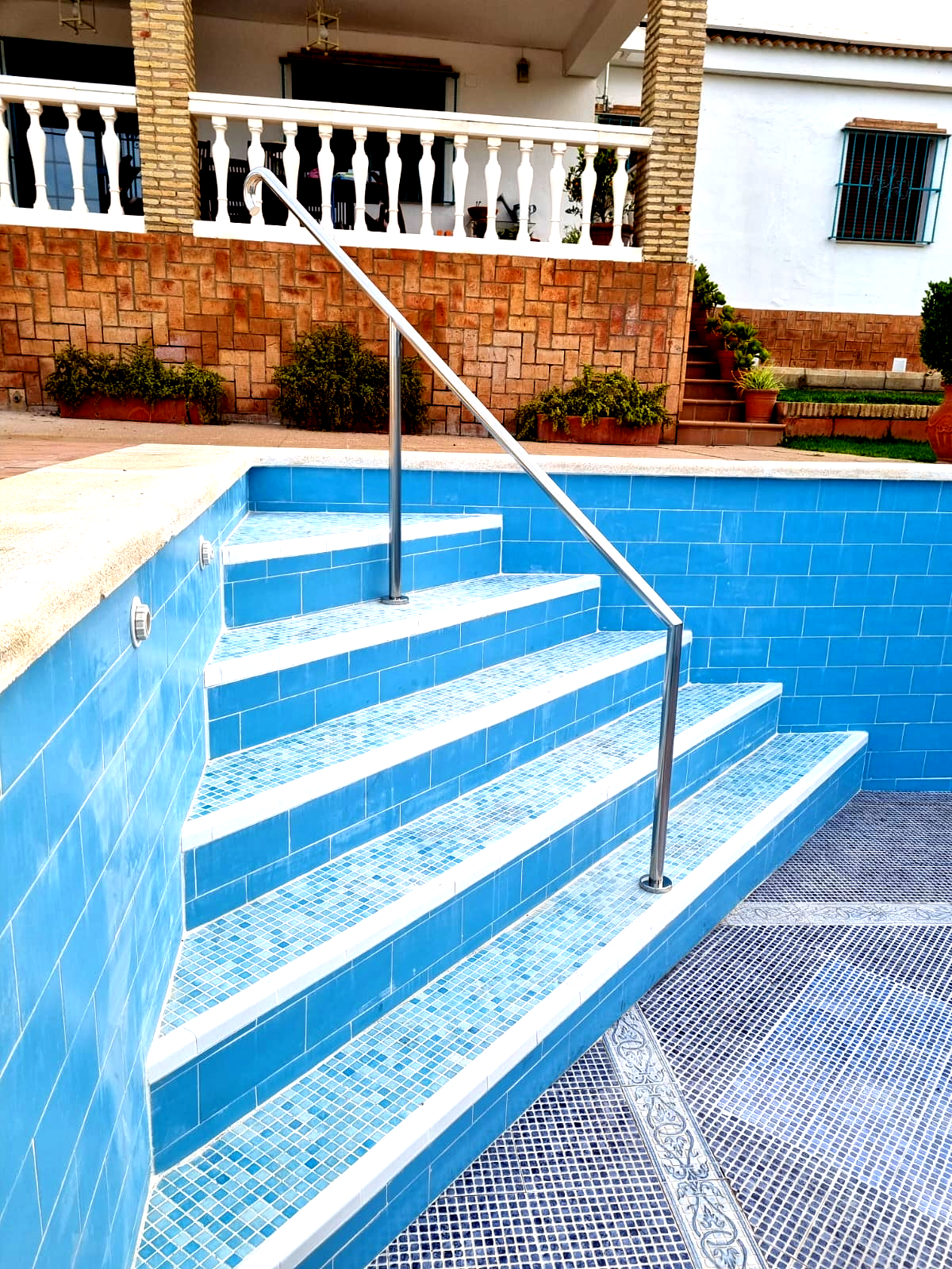 Barandilla de acero inoxidable para piscina Barandilla de acero inoxidable para piscina