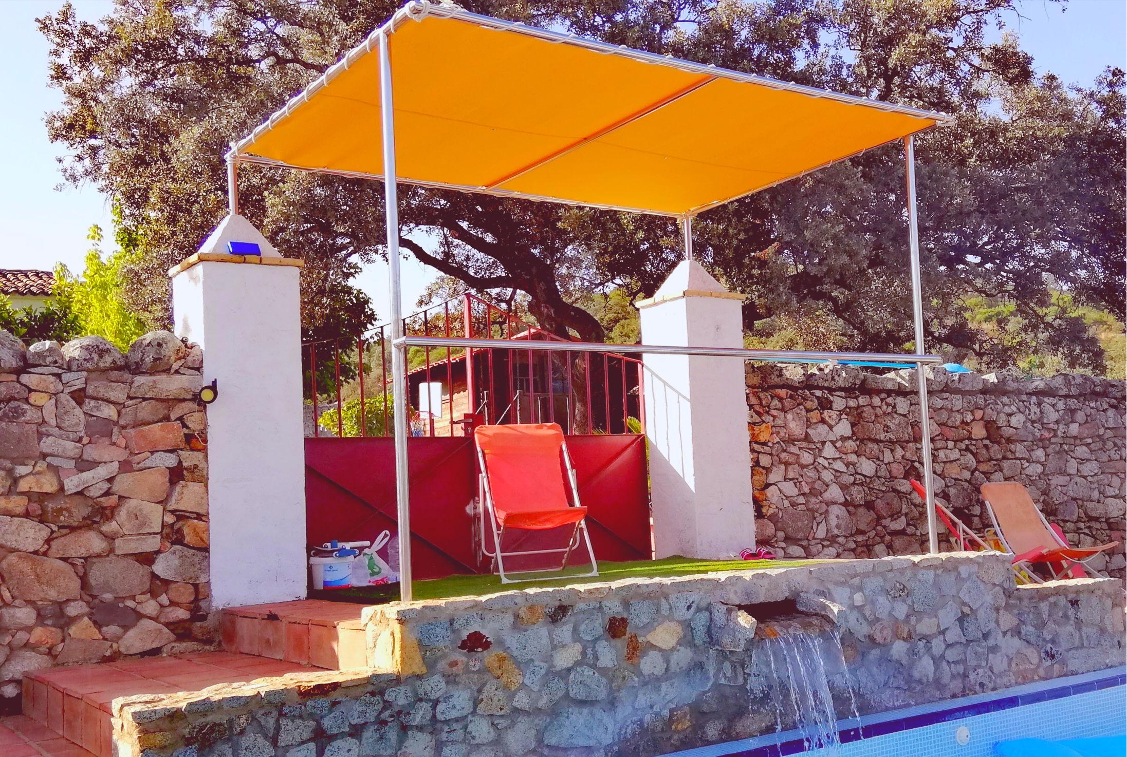 Estructura de acero inoxidable para toldo Estructura de acero inoxidable para toldo