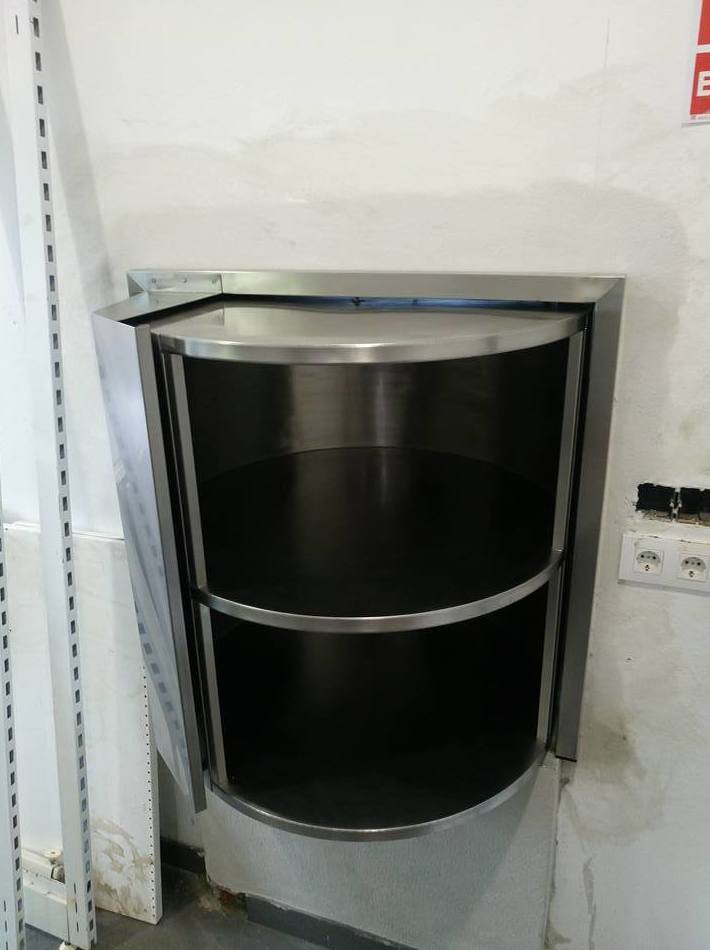 Torno pasaplatos de acero inoxidable fabricado a medida para restaurante Torno pasaplatos de acero inoxidable fabricado a medida para restaurante