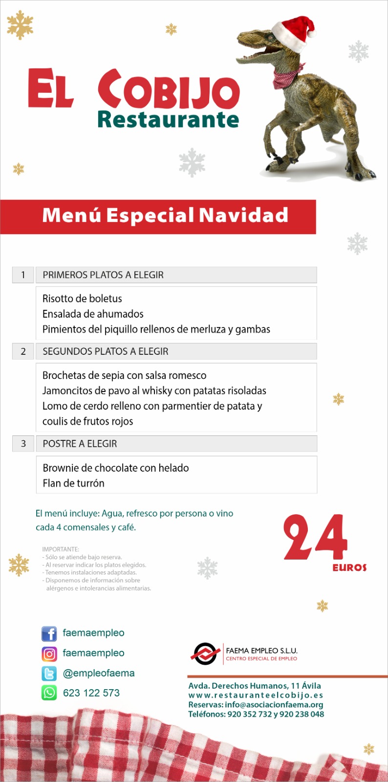 Menús de Navidad: Carta y Menús de Restaurante El Cobijo Menús de Navidad: Carta y Menús de Restaurante El Cobijo