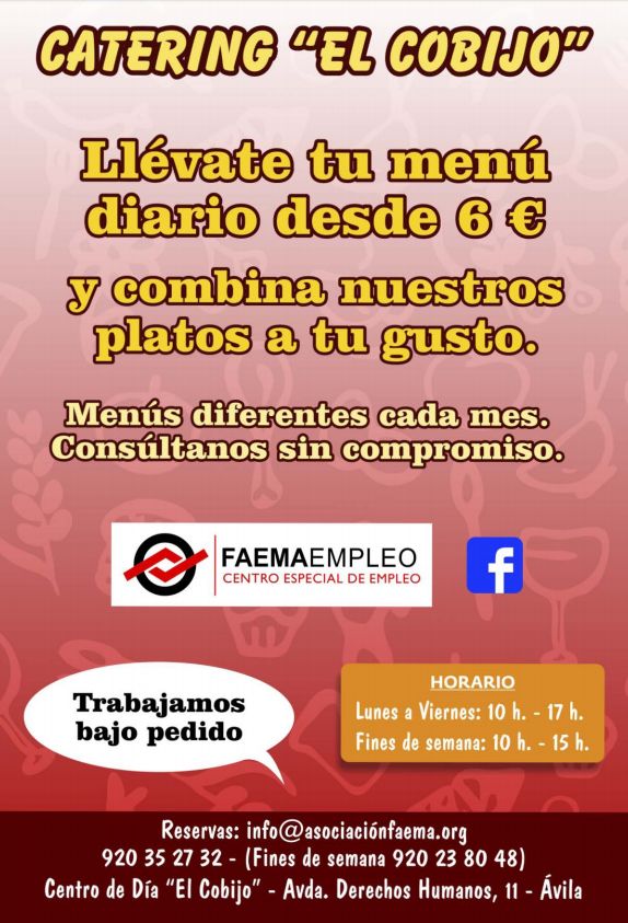 Menú Mayo: de Restaurante El Cobijo Menú Mayo: de Restaurante El Cobijo