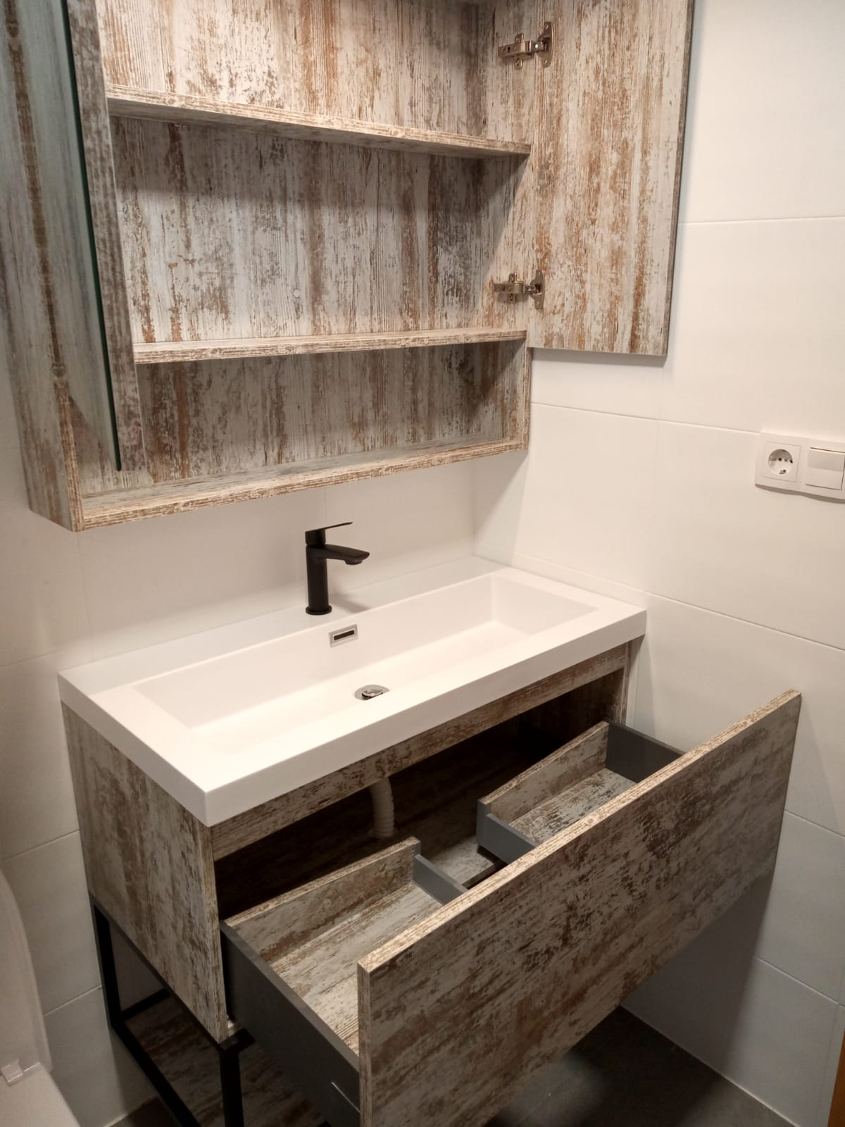 Mueble de baño estilo rústico Mueble de baño estilo rústico