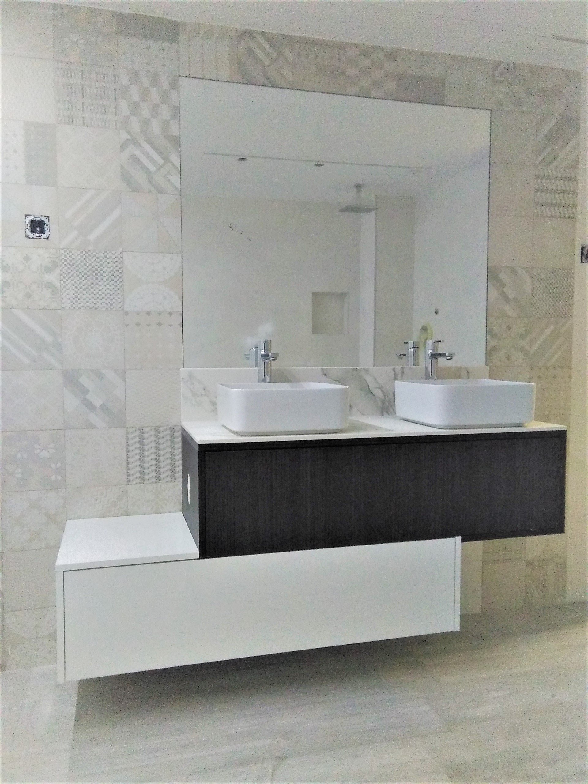 Mueble de baño encimera textura mármol Mueble de baño encimera textura mármol