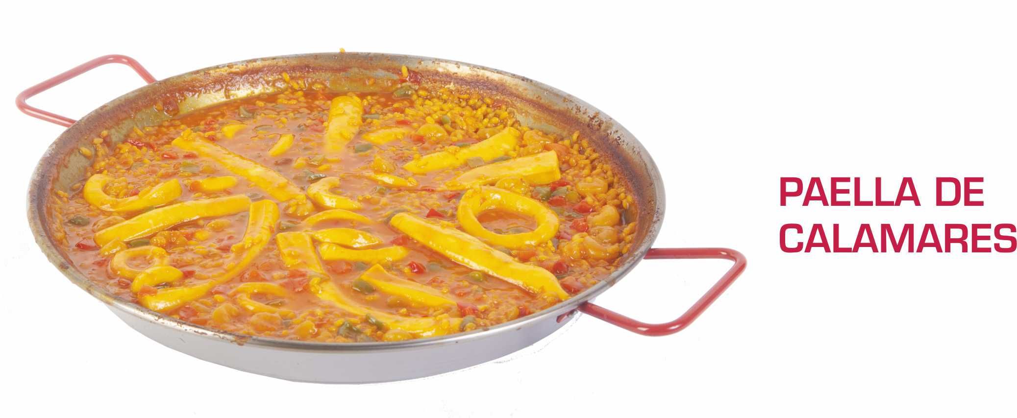 Paella de calamares: Servicio a domicilio de La Casita de los Arroces Paella de calamares: Servicio a domicilio de La Casita de los Arroces