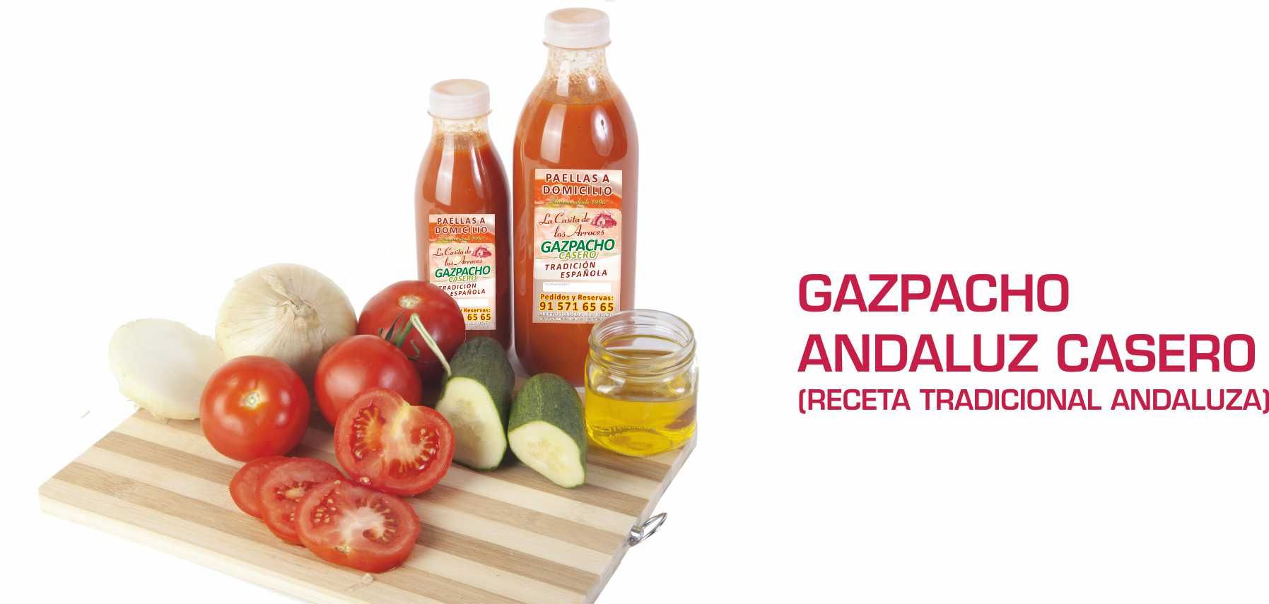 Gazpacho andaluz casero: Servicio a domicilio de La Casita de los Arroces Gazpacho andaluz casero: Servicio a domicilio de La Casita de los Arroces