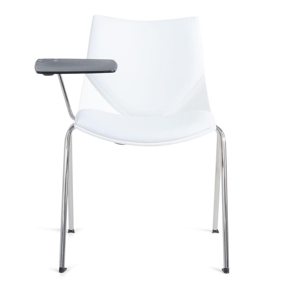 Sillas de diseño con pala. Silla Shell tapizada en blanco con pala: Productos de Constan Sillas de diseño con pala. Silla Shell tapizada en blanco con pala: Productos de Constan