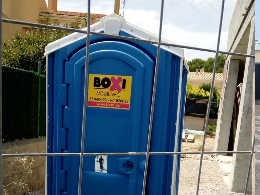 Alquiler y mantenimiento de sanitarios portátiles en obras: Productos de Boxi Balears Alquiler y mantenimiento de sanitarios portátiles en obras: Productos de Boxi Balears