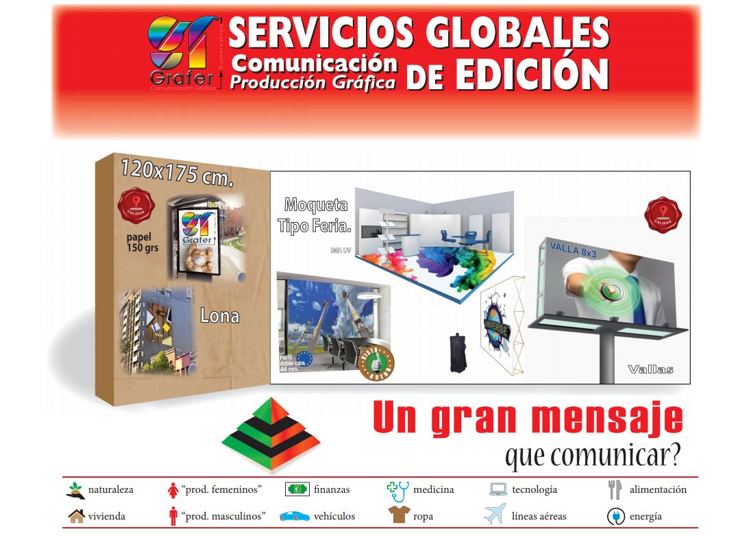 Impresión de lonas, vallas y moquetas: Servicios de Grafer Impresión de lonas, vallas y moquetas: Servicios de Grafer