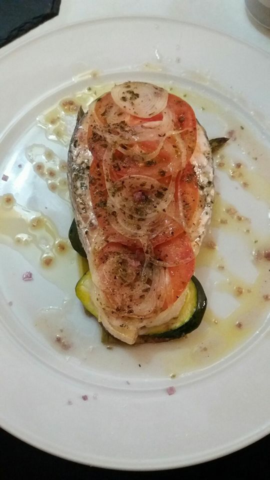 Salmón con verduras Salmón con verduras