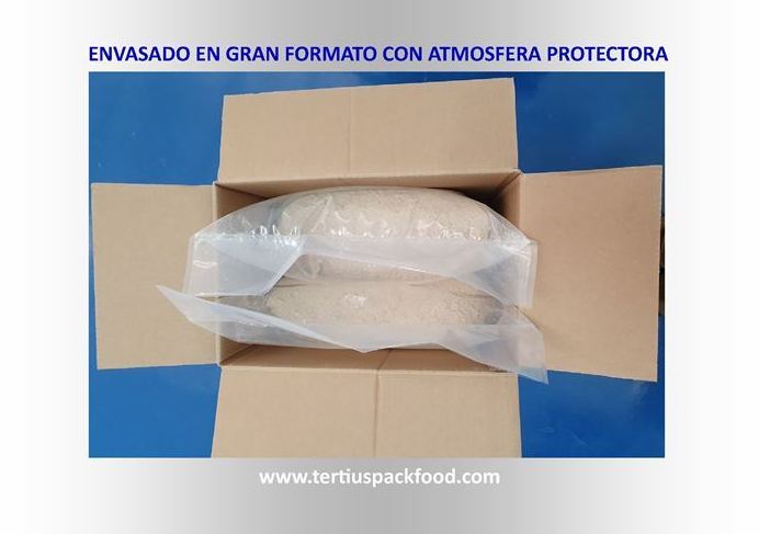 Embalado en caja de bolsa preformada con atmósfera protectora (MAP) Embalado en caja de bolsa preformada con atmósfera protectora (MAP)