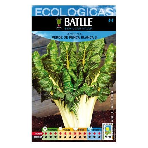 Semillas ecológicas de Acelga verde de penca blanca 3 Ref. 29 Semillas ecológicas de Acelga verde de penca blanca 3 Ref. 29