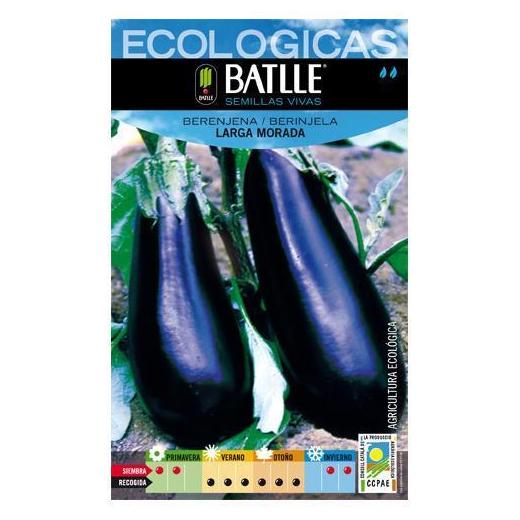 Semillas ecológicas de Berenjena larga morada Ref.17 Semillas ecológicas de Berenjena larga morada Ref.17