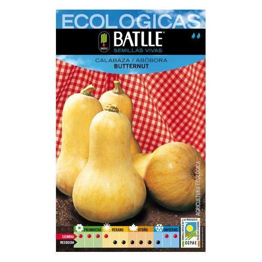 Semillas ecológicas de Calabaza butternut Ref. 25 Semillas ecológicas de Calabaza butternut Ref. 25