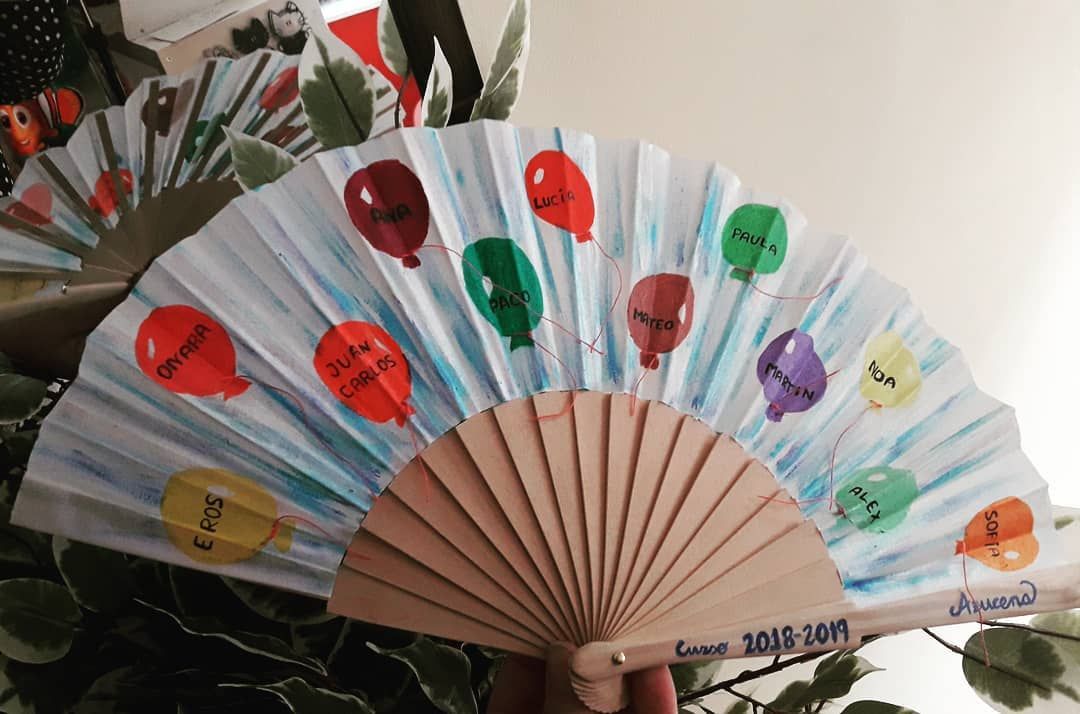 Abanico con dibujos 100% personalizados Abanico con dibujos 100% personalizados