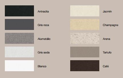 Gama de colores Silgranit PuraDur II Gama de colores Silgranit PuraDur II