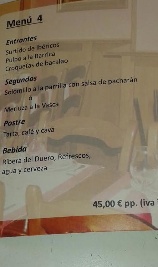 Menús Navidad y celebraciones: Servicios de Sidrería Restaurante La Barrica Menús Navidad y celebraciones: Servicios de Sidrería Restaurante La Barrica