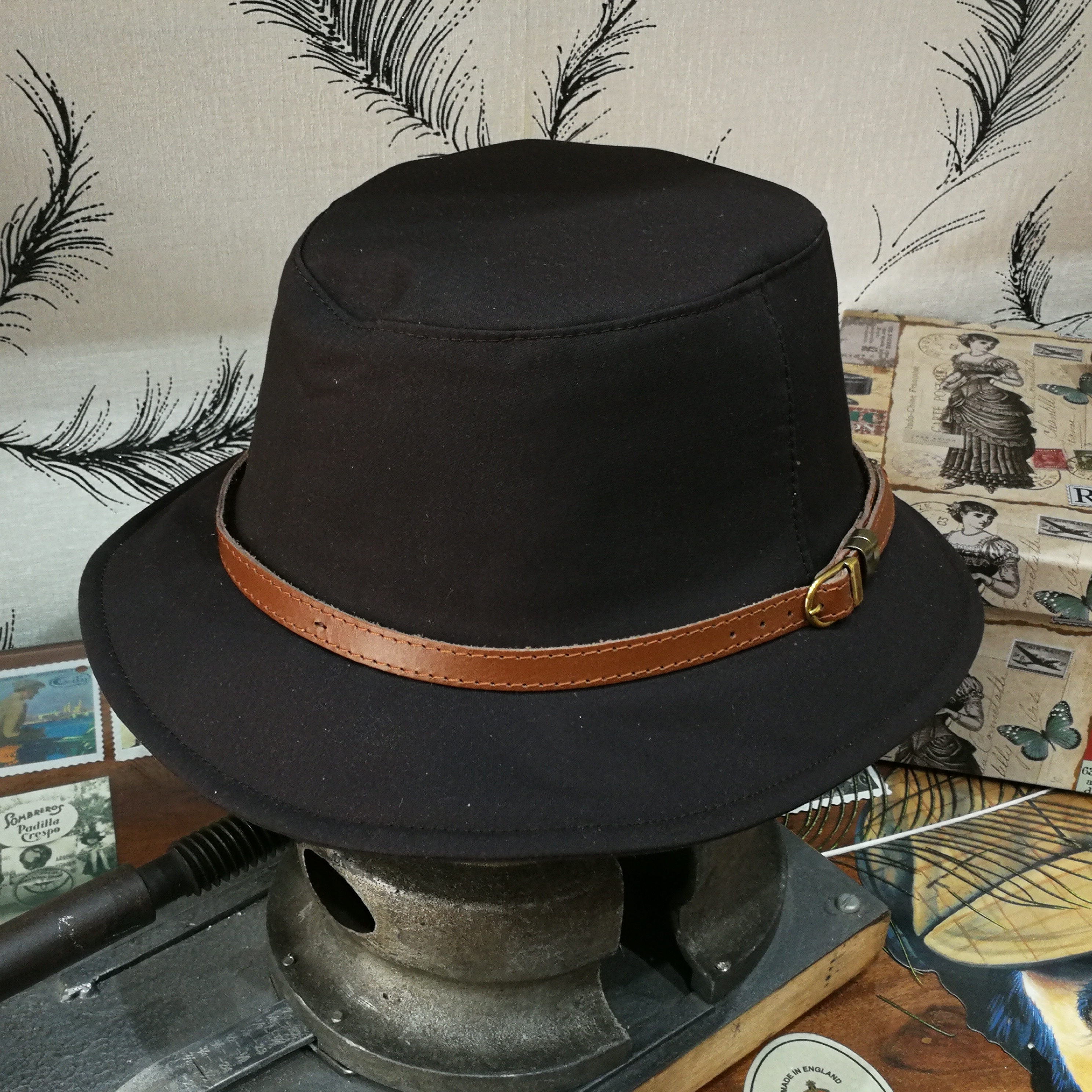 Gorro Lluvia Encerado Marron Gorro Lluvia Encerado Marron