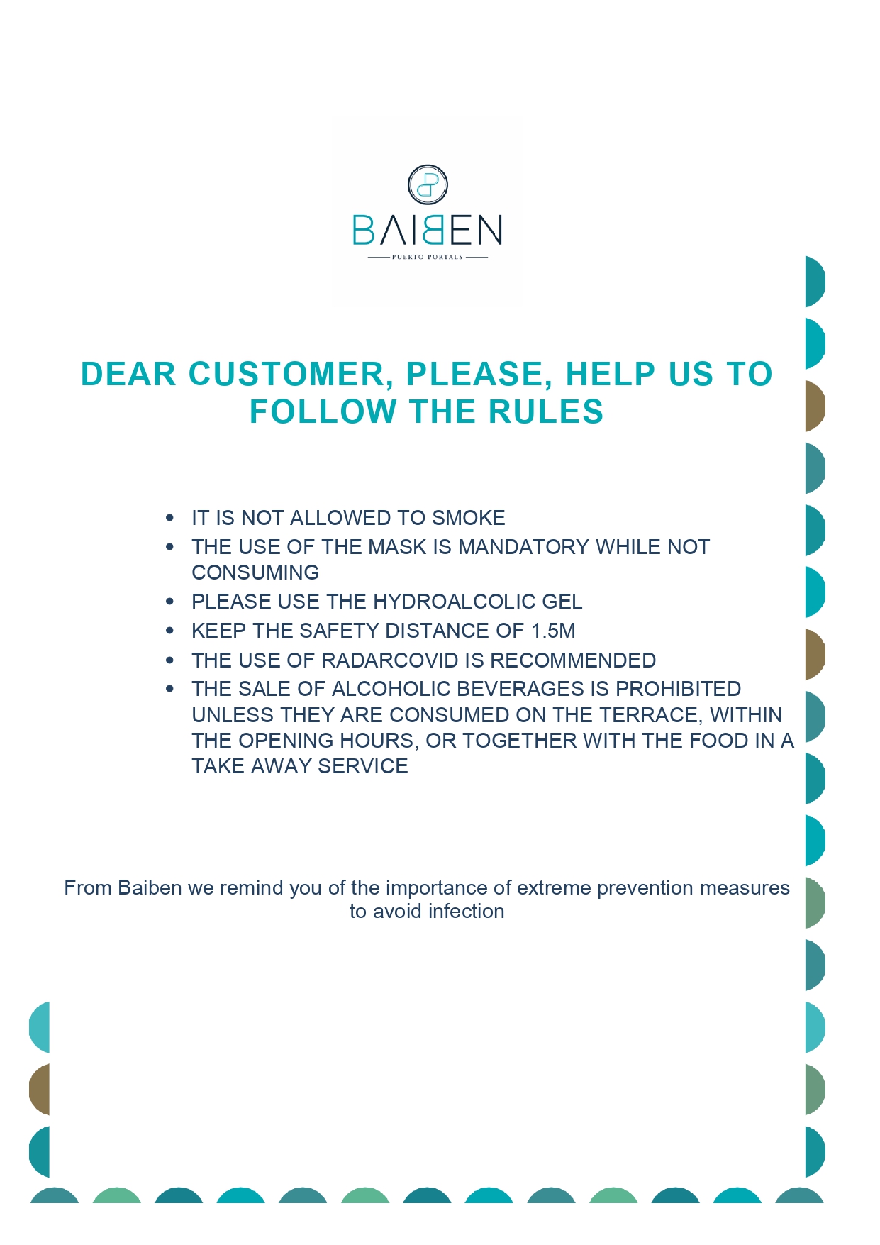 Carta en inglés: Menú de Baiben Restaurant Carta en inglés: Menú de Baiben Restaurant
