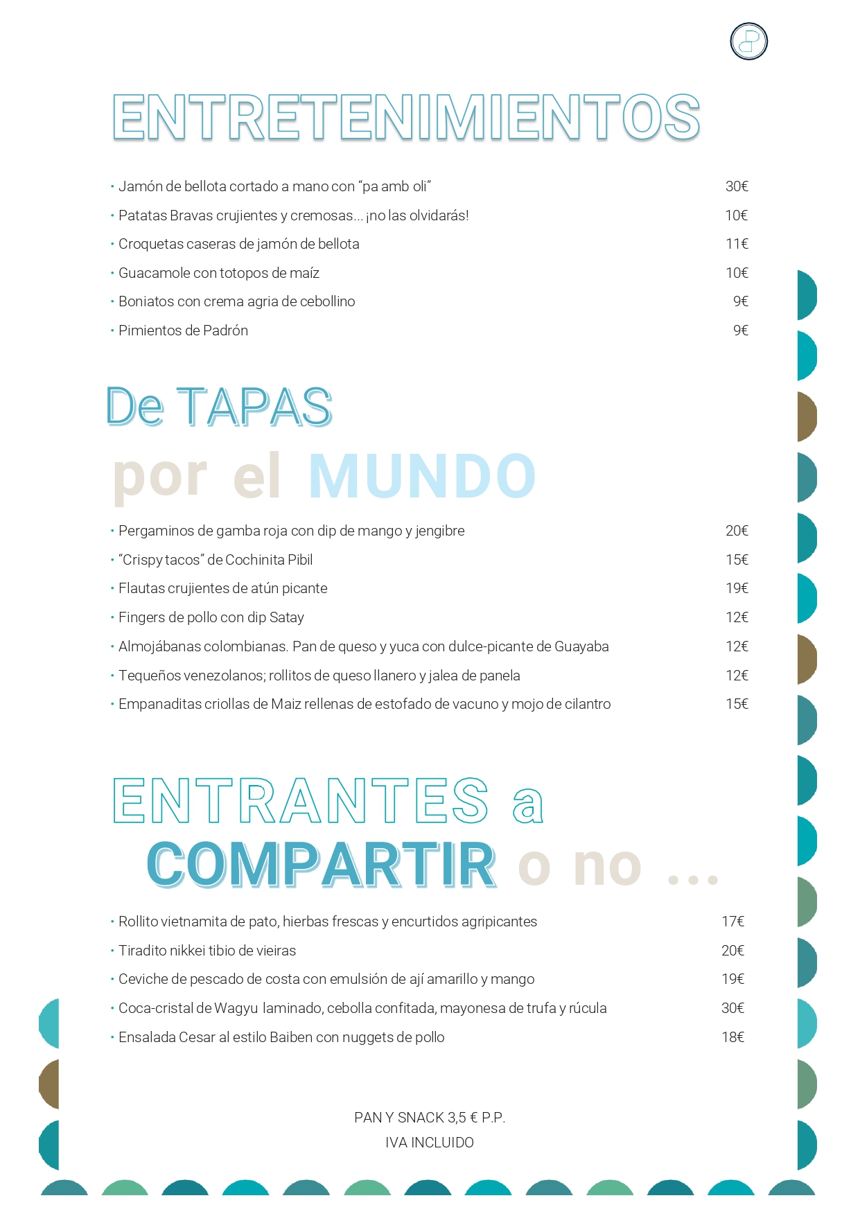 Carta Baiben en español: Menú de Baiben Restaurant Carta Baiben en español: Menú de Baiben Restaurant