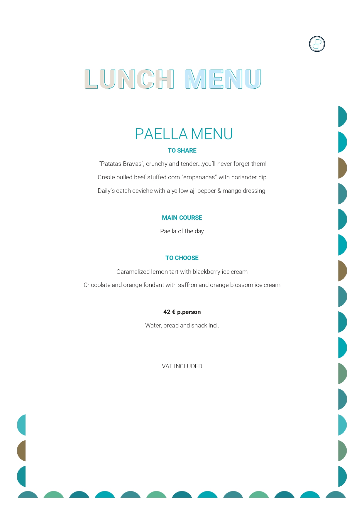 Carta en inglés: Menú de Baiben Restaurant Carta en inglés: Menú de Baiben Restaurant
