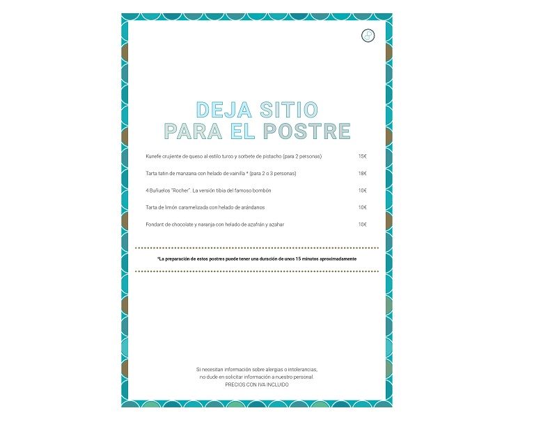 Carta Baiben: Menú de Baiben Restaurant Carta Baiben: Menú de Baiben Restaurant