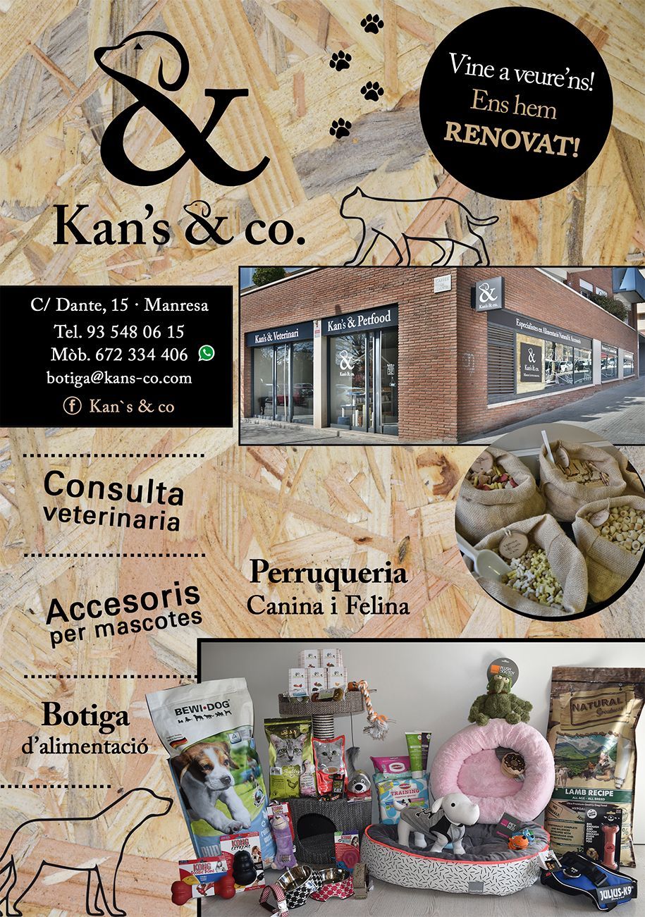 Tienda: Servicios Veterinarios de Kan's&co Clínica Veterinària Tienda: Servicios Veterinarios de Kan's&co Clínica Veterinària