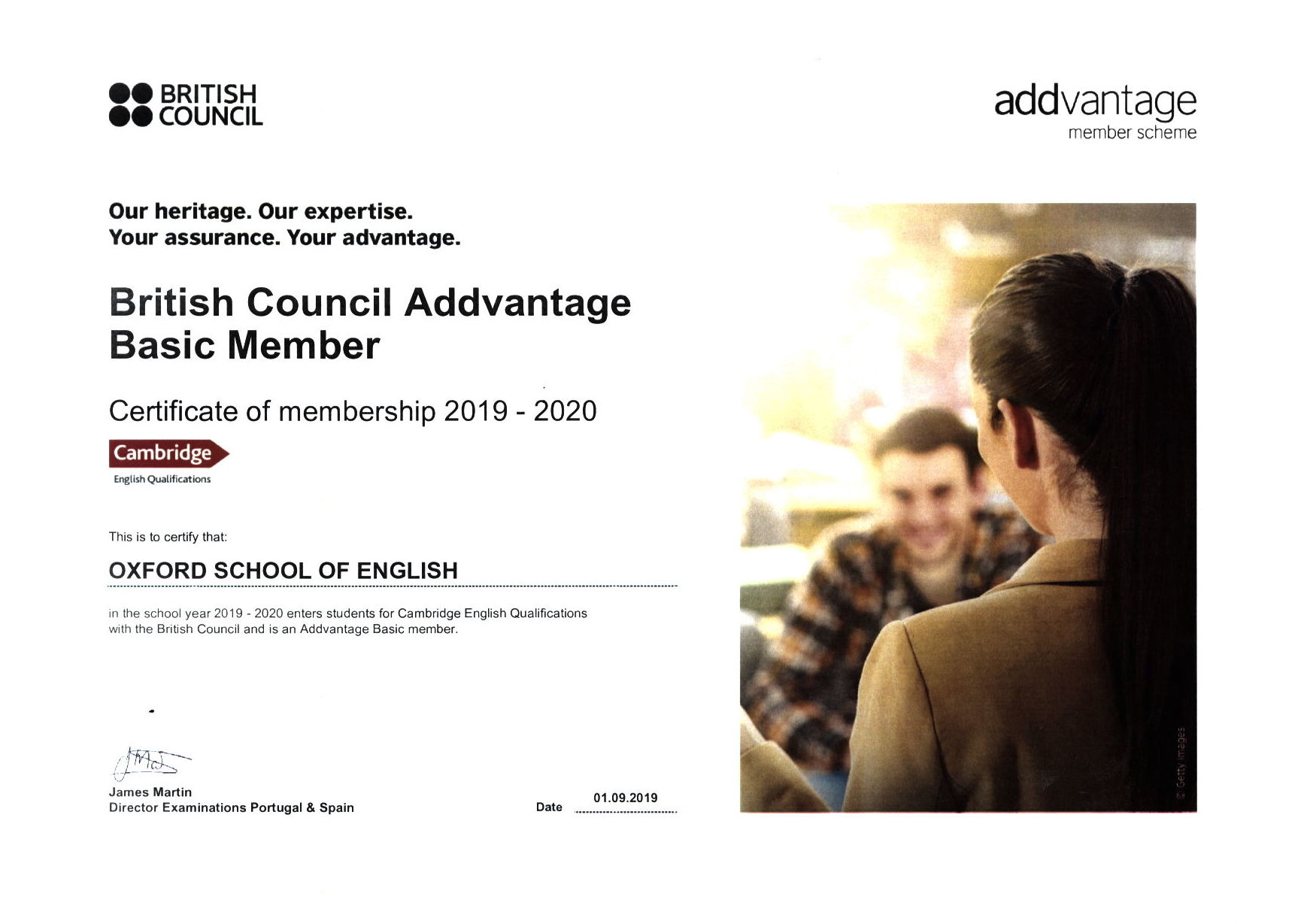 Certificado British Council
