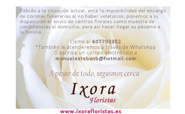 Almohadones funerarios: Servicios de Ixora Floristas Almohadones funerarios: Servicios de Ixora Floristas