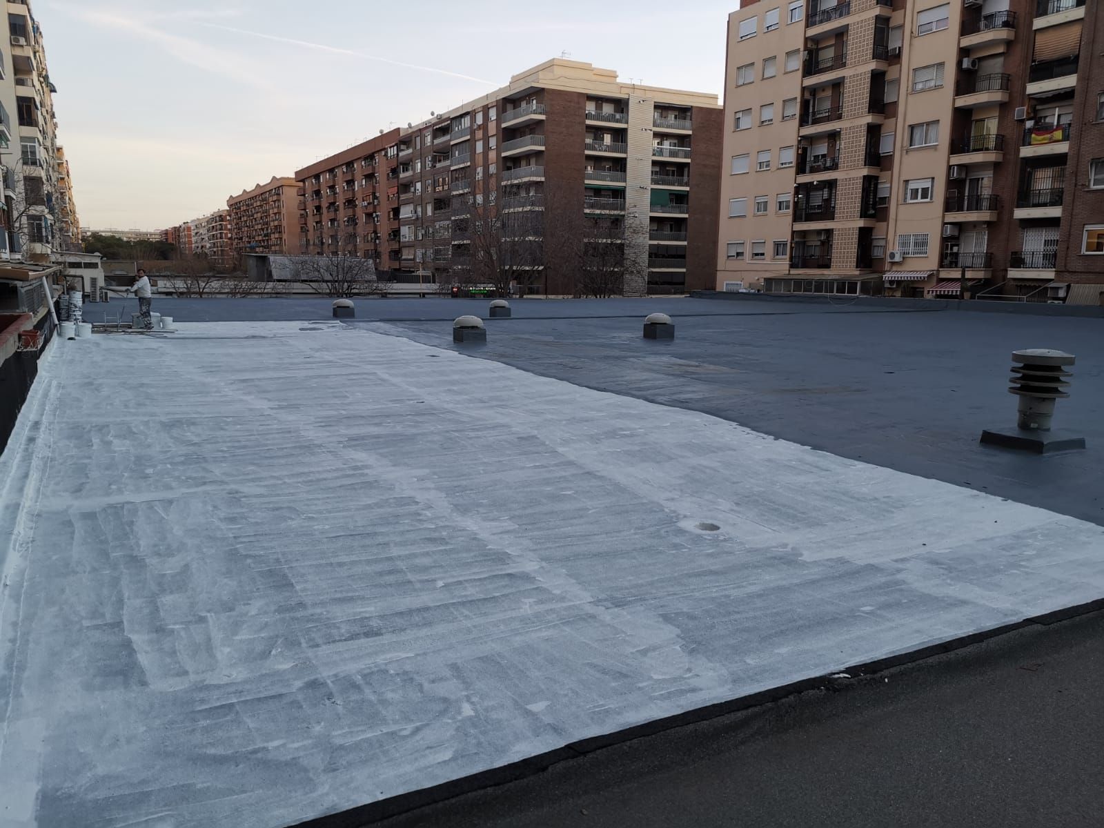 Impermeabilización de una cubierta en Olta-Valencia