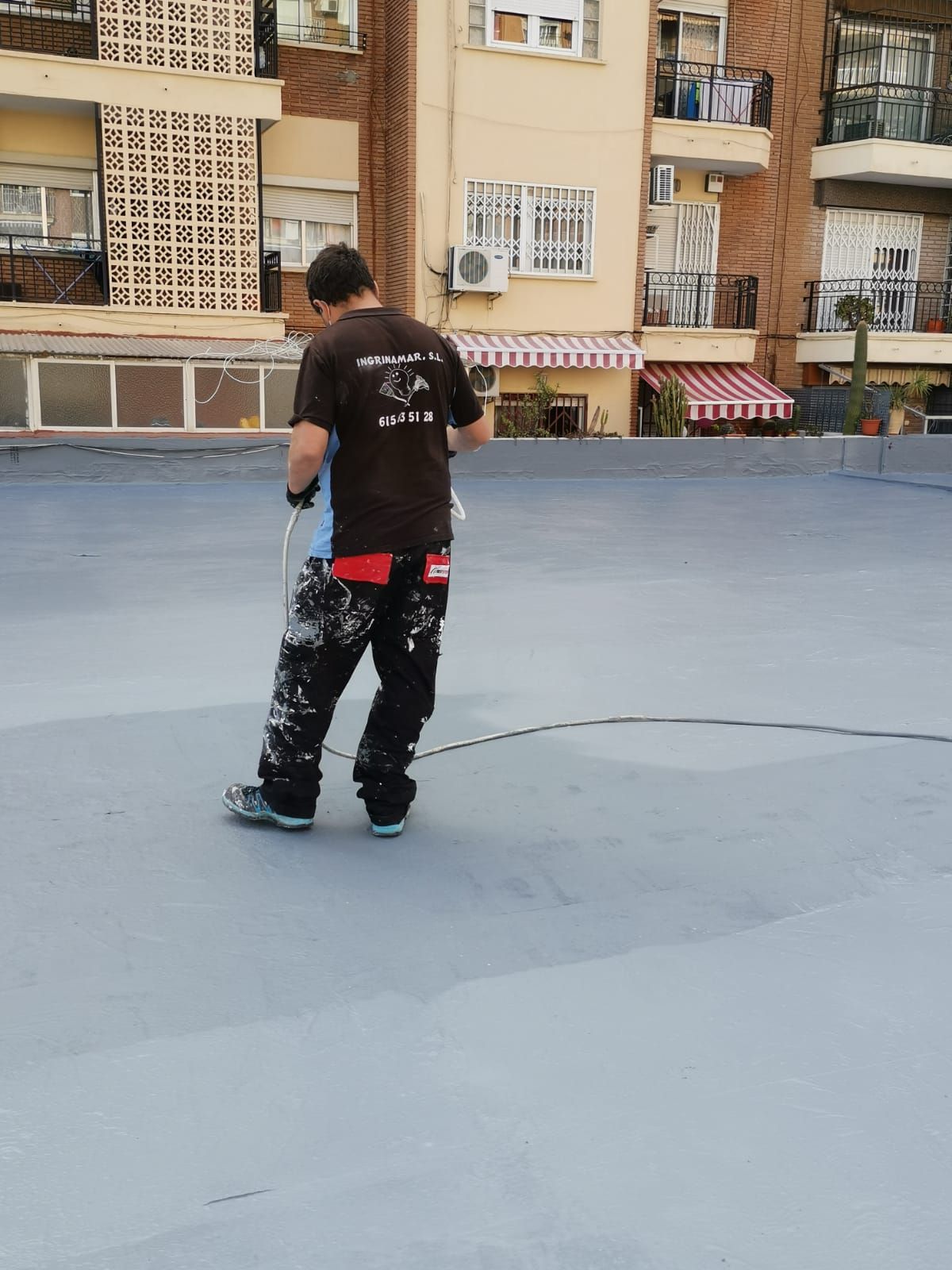 Impermeabilización de una cubierta en Olta-Valencia