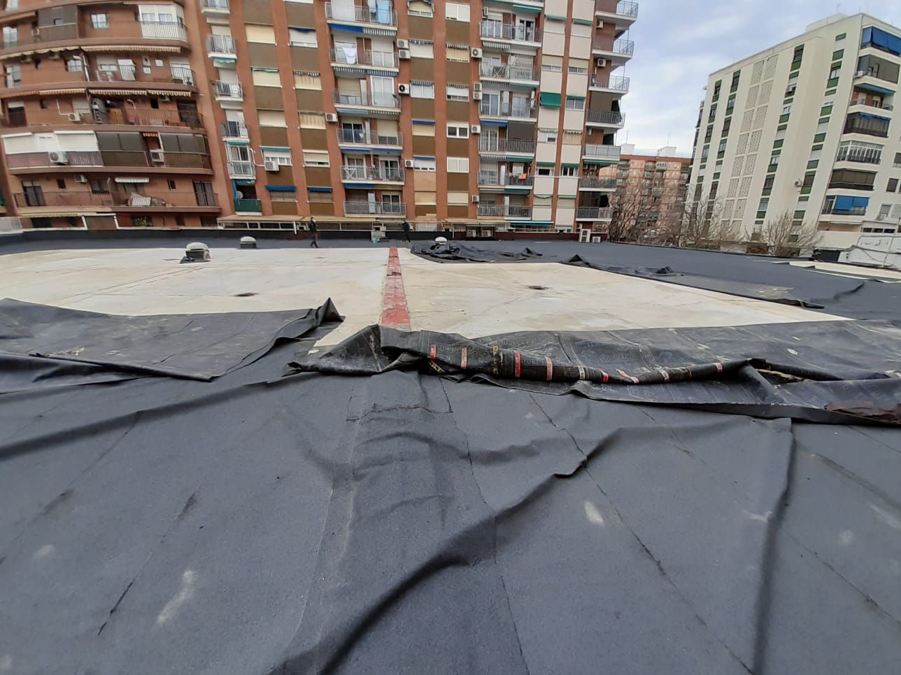 Impermeabilización de una cubierta en Olta-Valencia