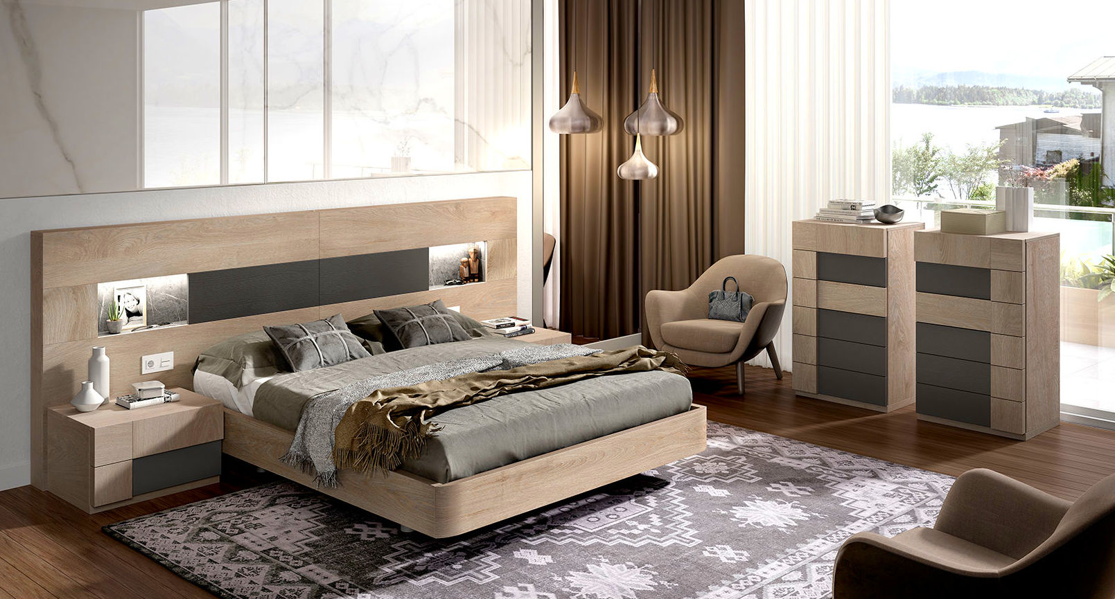DORMITORIOS MATRIMONIO "NOVUS": Catálogo de muebles y sofás de Goga Muebles & Complementos DORMITORIOS MATRIMONIO "NOVUS": Catálogo de muebles y sofás de Goga Muebles & Complementos