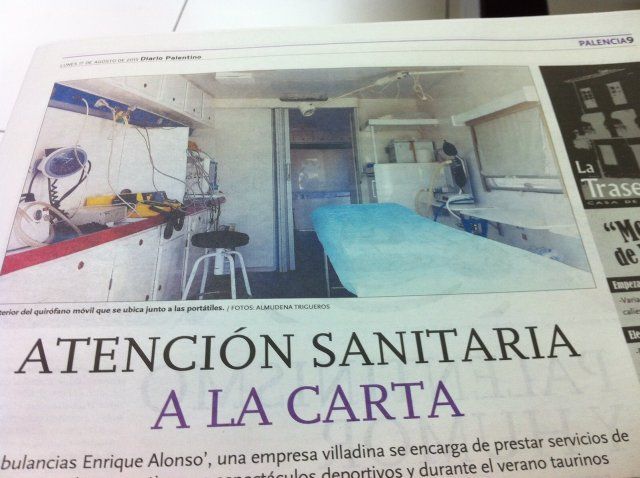 Unidad de reconocimientos médicos: Servicios de Ambulancias Enrique Unidad de reconocimientos médicos: Servicios de Ambulancias Enrique