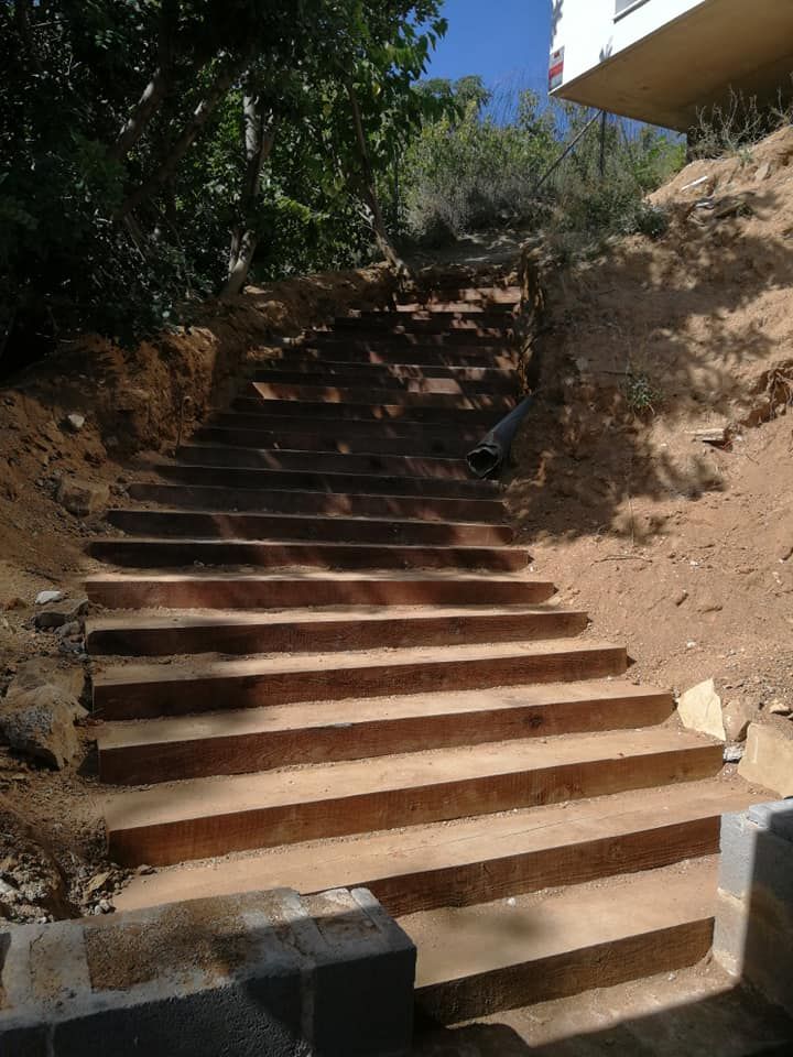 Construcción de escaleras exteriores