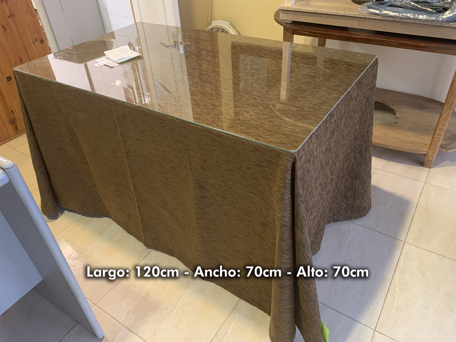 Mesa con falda y cristal: Catálogo de Mesas Camillas Completas Mesa con falda y cristal: Catálogo de Mesas Camillas Completas