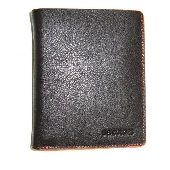 Cartera de piel marrón con bordes naranjas: Productos de Zapatería Ideal Alcobendas Cartera de piel marrón con bordes naranjas: Productos de Zapatería Ideal Alcobendas