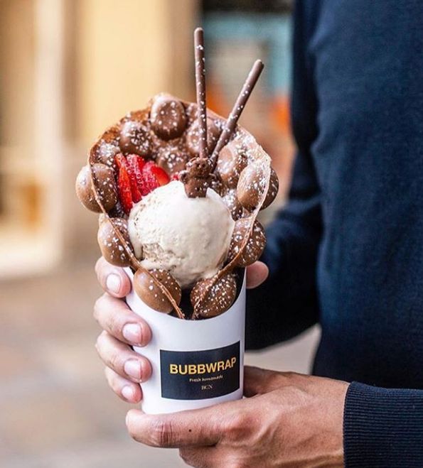 ¿Qué es bubble waffle?: Bubble Waffle de Bubbwrap Bubble Waffle ¿Qué es bubble waffle?: Bubble Waffle de Bubbwrap Bubble Waffle