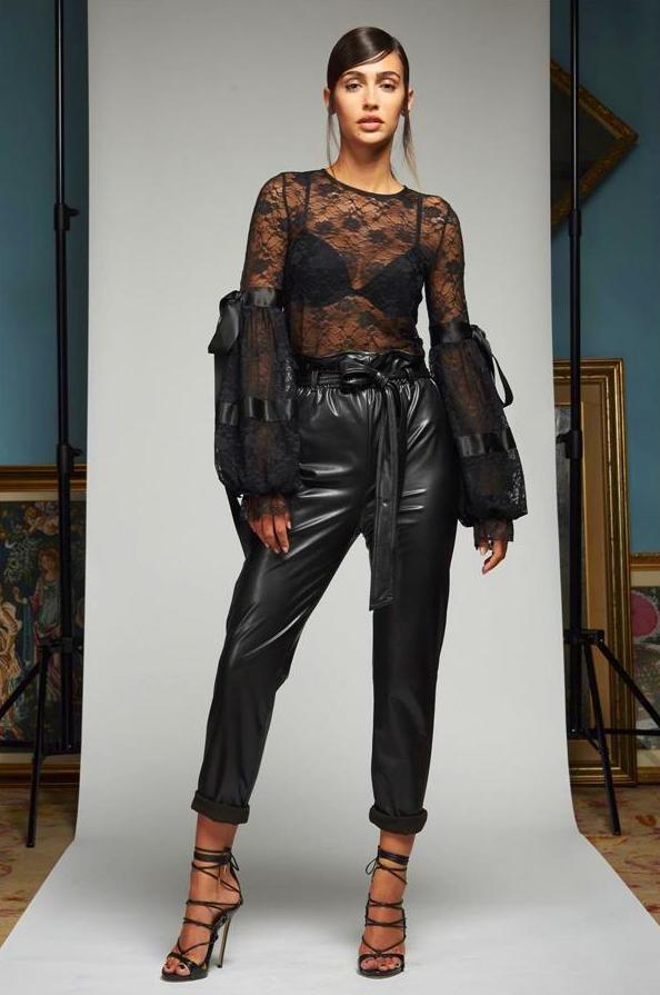 Pantalon Ecopiel Cintura Engomada Pantalon Ecopiel Cintura Engomada